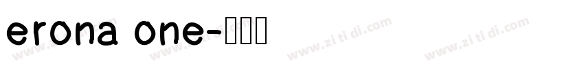 erona one字体转换